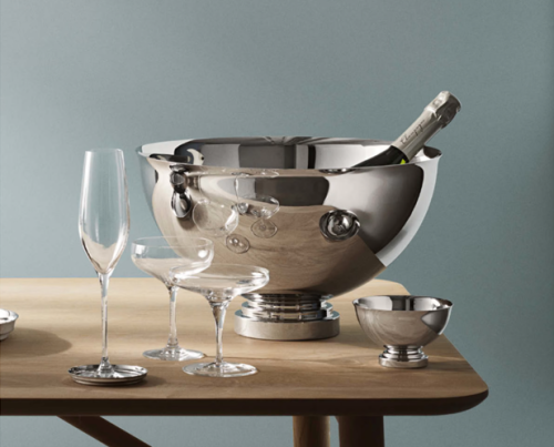 Georg Jensen Champagner Schale Manhattan